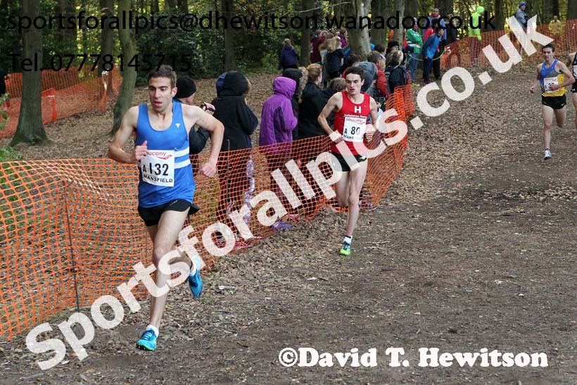 Senior men, 2016 National Cross Country Relays, Berry Hill Park, Mansfield. Photo: David T. Hewitson/Sports for All Pics